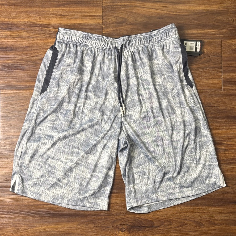 AND1 Men's Gray Athletic Shorts